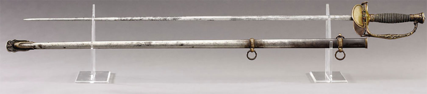 HISTORICALLY IMPORTANT - BATTLEFIELD USED SWORD - CARRIED BY GENERAL NELSON A. MILES