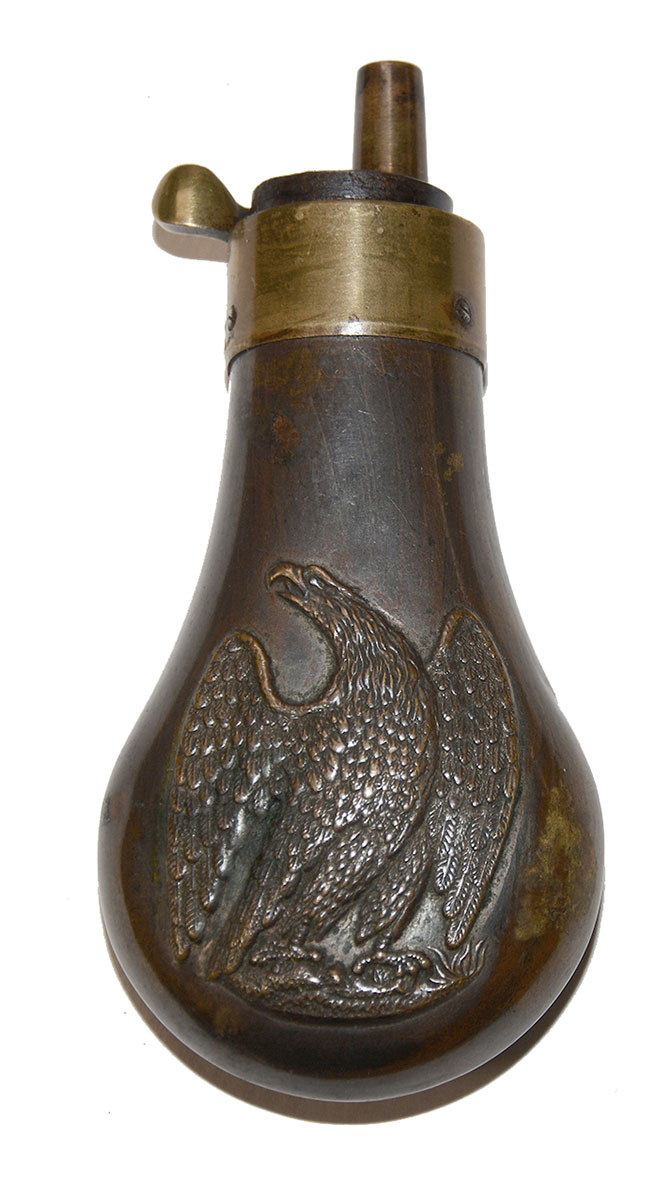 VERY NICE BABY DRAGOON OR EARLY POCKET MODEL FLASK