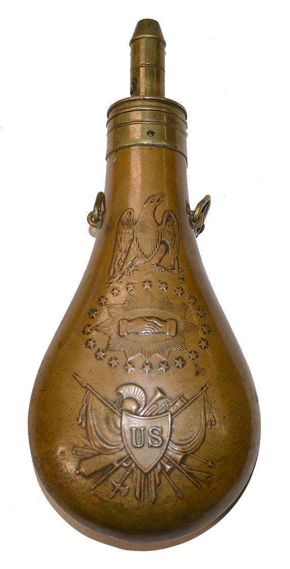 1848 DATED BATTY PEACE FLASK