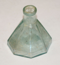 EIGHT PANEL UMBRELLA INKWELL WITH OPEN PONTIL