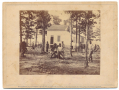 SMALL ALBUMEN PRINT OF QUARLES HOUSE, NEAR FAIR OAKS STATION - BRADY'S ALBUM GALLERY