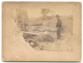 SMALL ALBUMEN PRINT OF "A CONTRAST" AT ANTIETAM - BRADY'S ALBUM GALLERY