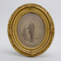 PHOTO ARCHIVE AND INSIGNIA GROUPING WITH CORPS BADGE IDENTIFIED TO 54TH NEW YORK SERGEANT DANIEL MULLER