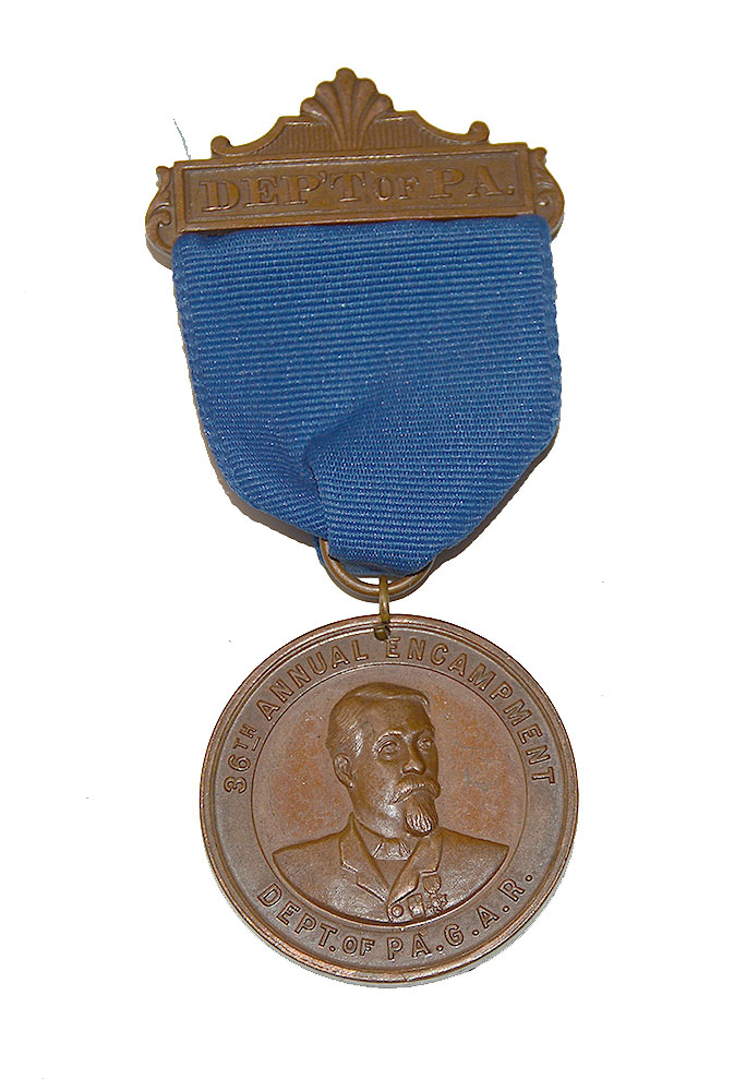 DEPT. OF PENNSYLVANIA GAR 36th ANNUAL ENCAMPMENT BADGE 