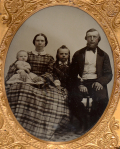 QUARTER PLATE AMBROTYPE OF FAMILY