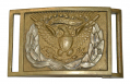 A VERY EARLY ONE-PIECE WREATH RECTANGULAR EAGLE M1851 SWORD BELT PLATE & HASP