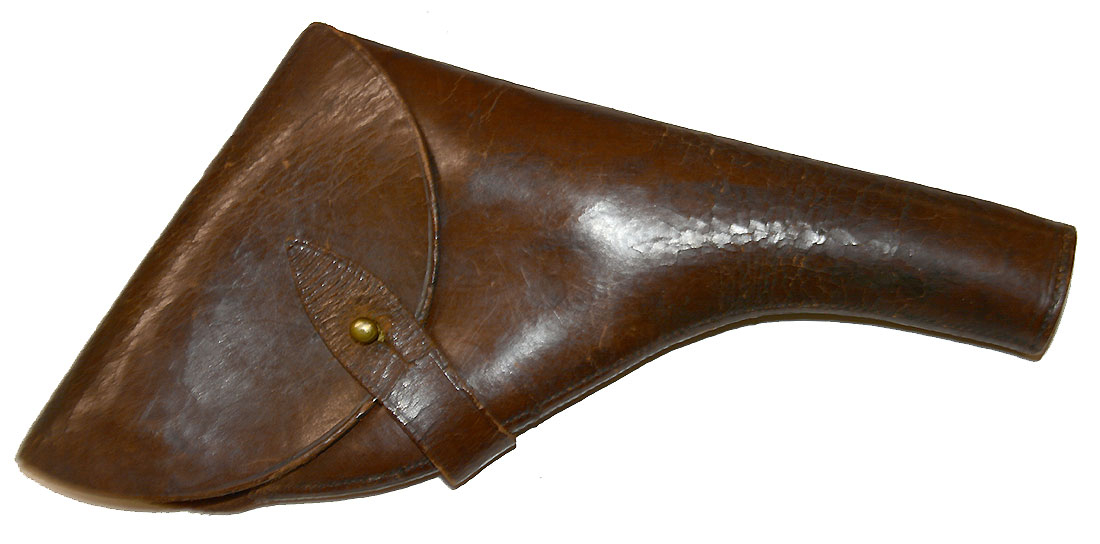 WW1 BRITISH OFFICER’S WEBLEY REVOLVER HOLSTER BY COLE BROS. -- DATED 1916