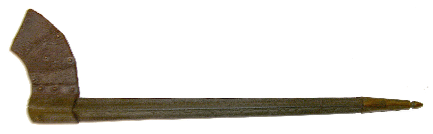 COMPLETE US PATTERN 1863 8-RIVET BAYONET SCABBARD WITH PARTIAL STAMPS