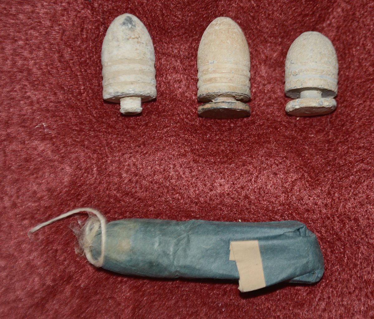 WILLIAMS PATENT BULLETS AND BLUE PAPER CARTRIDGE
