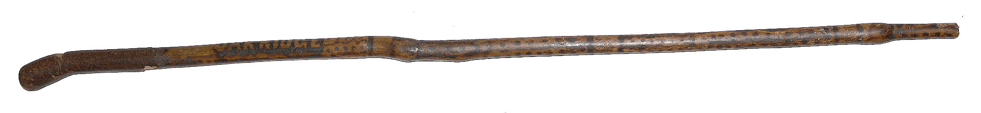 EARLY GETTYSBURG SOUVENIR WOOD CANE FROM OAK RIDGE