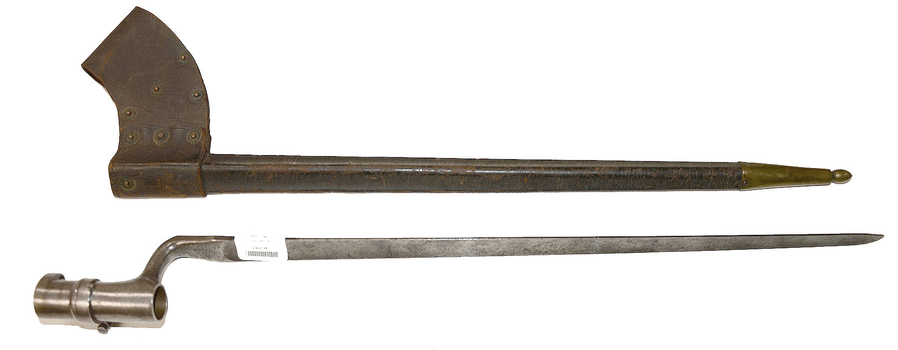 NICE M1855 BAYONET WITH P1863 SCABBARD 