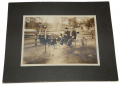 VERY RARE CABINET PHOTOGRAPH OF MOH RECIPIENT AND GAR COMMANDER WILMON BLACKMAR DRIVING OSTRICH TEAM