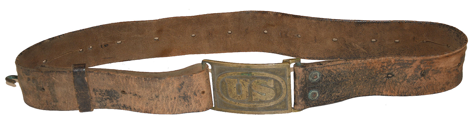 MODEL 1874 CAVALRY ENLISTED BELT WITH "US" BELT PLATE