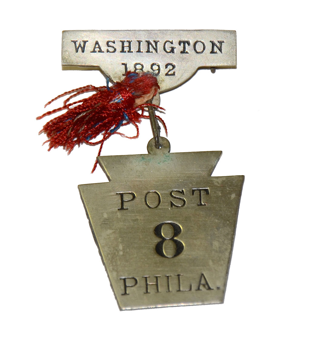 EDWARD D. BAKER GAR POST 8 BADGE