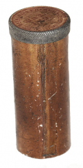 MINTY TIN OF MAYNARD TAPE PRIMERS WITH PAPER LABEL, DATED MAY 1859