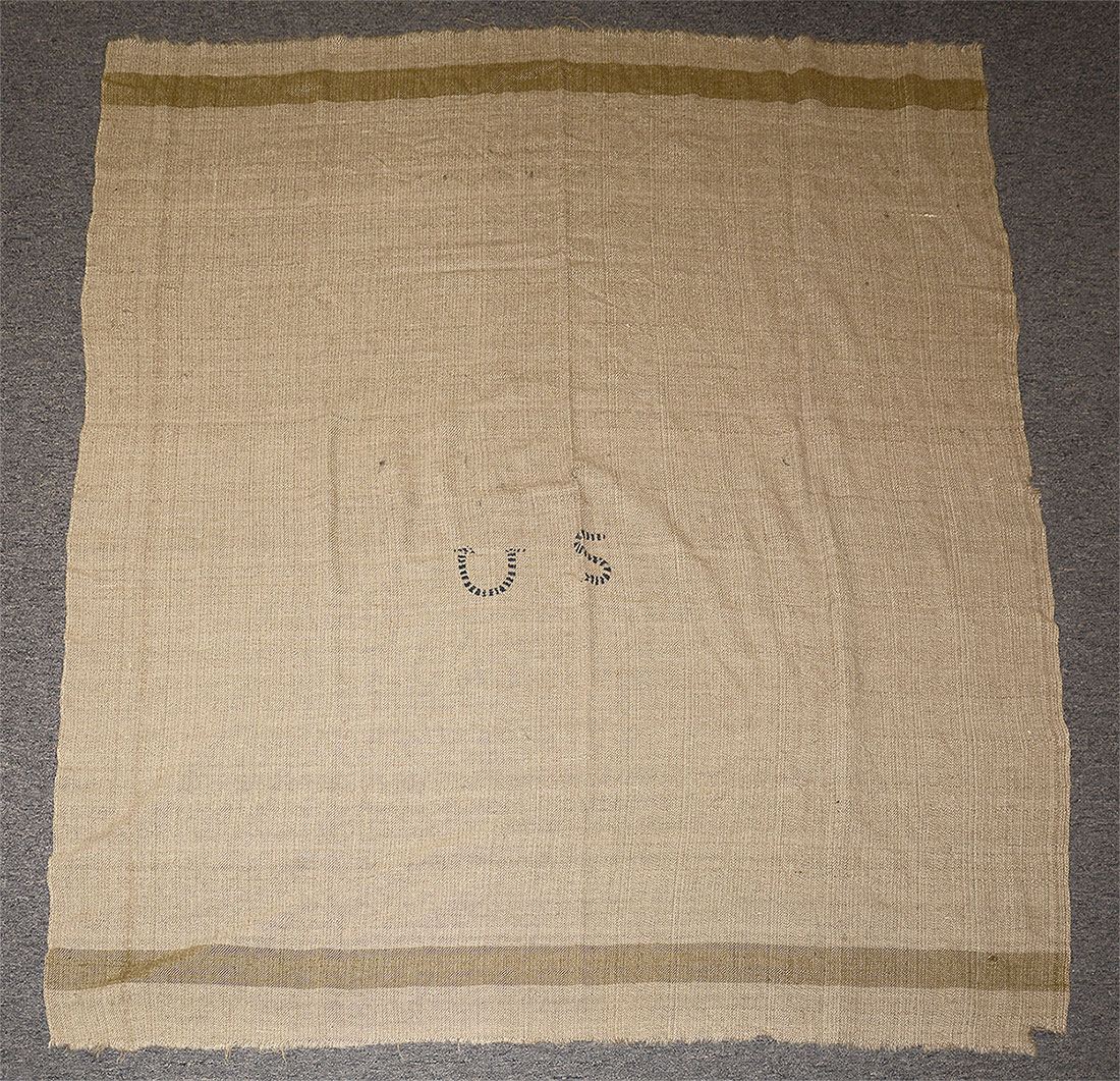 CIVIL WAR ISSUE BLANKET WITH UNUSUAL BLUE “US”