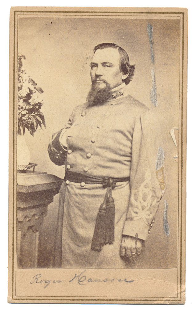 CDV ENGRAVING OF GENERAL ROGER HANSON – COMMANDER OF THE ORPHAN BRIGADE