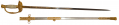 IDENTIFIED SONS OF VETERANS SWORD WITH SCABBARD