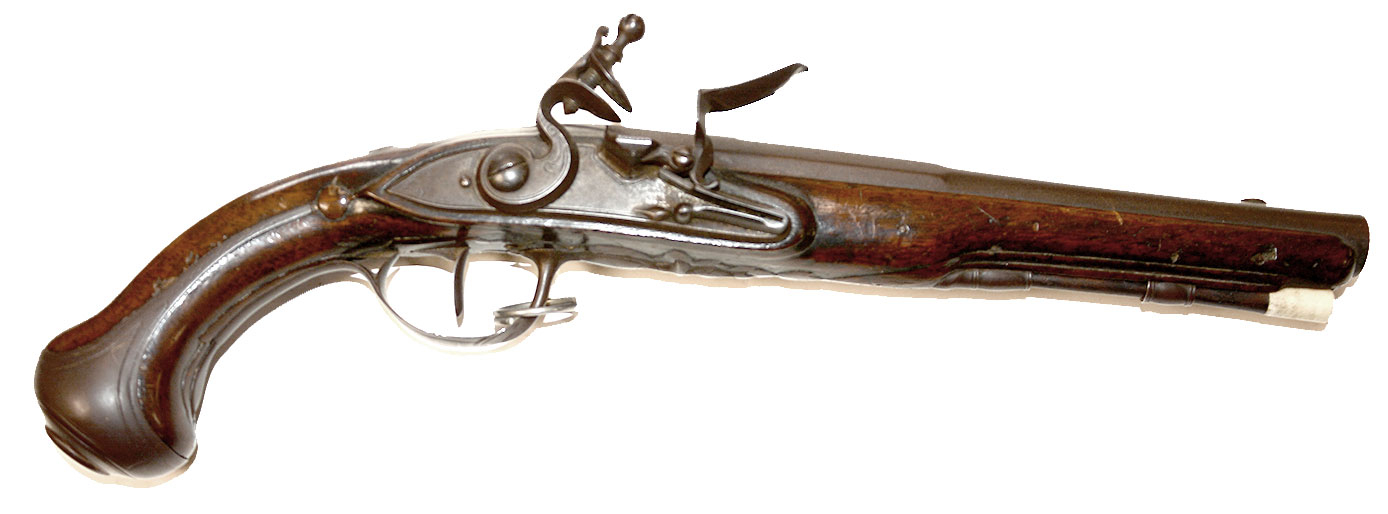 REVOLUTIONARY WAR ERA FRENCH SINGLE OFFICER'S OR GENTLEMAN'S FLINT LOCK PISTOL