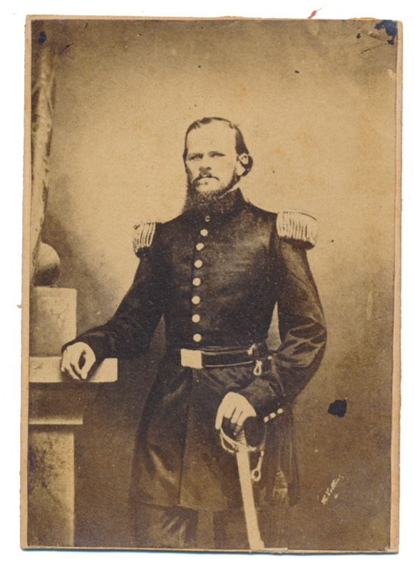 THREE-QUARTER STANDING VIEW OF GENERAL NATHAN G. “SHANKS” EVANS