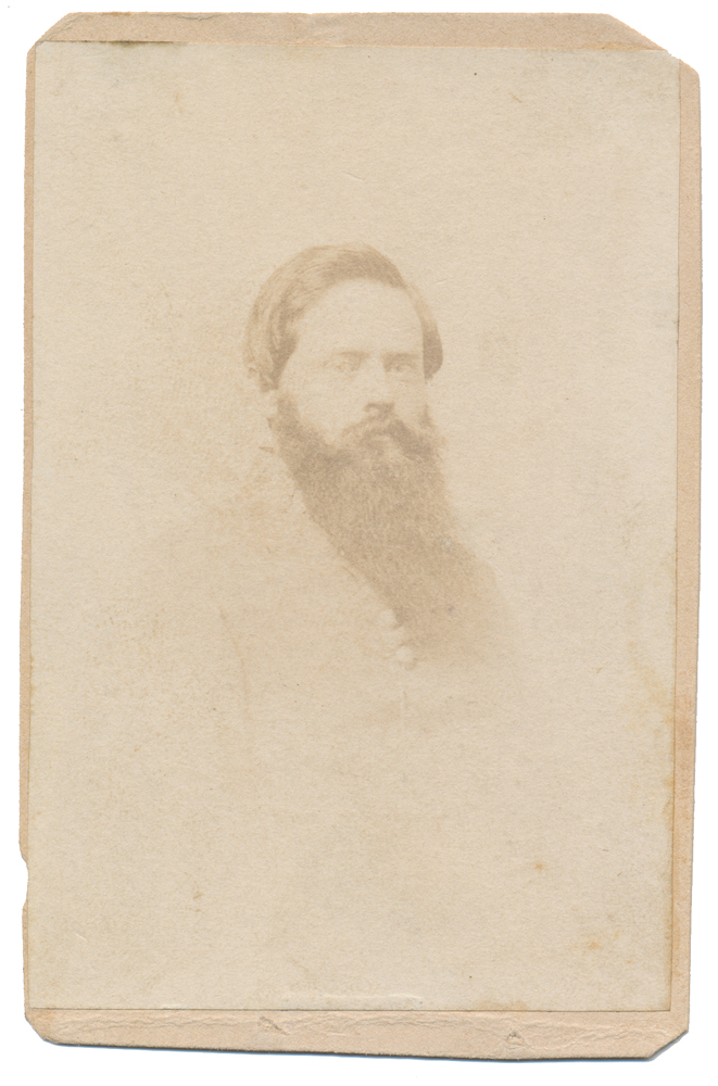VIEW OF GENERAL FITZHUGH LEE BY A RICHMOND PHOTOGRAPHER - WITH PERIOD INK ID