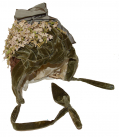 FASHIONABLE STRAW AND VELVET BONNET FROM PARIS