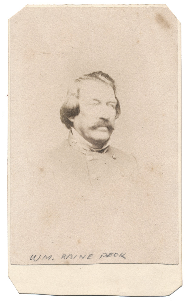 CDV OF CONFEDERATE GENERAL WILLIAM R. PECK 