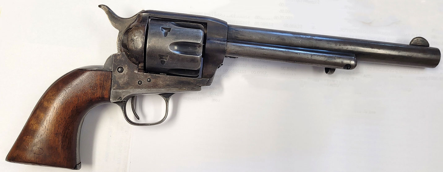 A.P. CASEY INSPECTED CUSTER-ERA COLT SINGLE ACTION ARMY - TWO NUMBERS OFF FROM A 7th CAVALRY REVOLVER RECORDED IN 1891