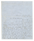 1861 21ST NORTH CAROLINA INFANTRY LETTER – PVT. HARRISON ALEXANDER