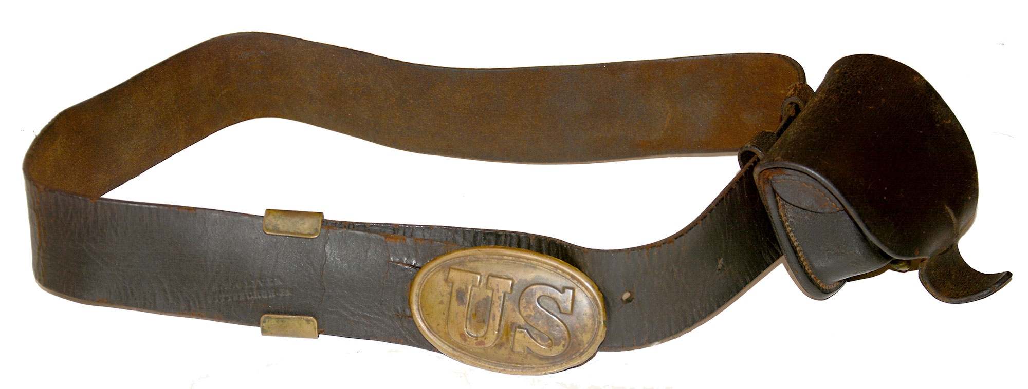 US MID-LATE WAR ENLISTED BELT, PLATE, CAPBOX – OLIVER, PITTSBURGH 