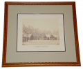 GARDNER'S "INCIDENTS OF THE WAR" ORIGINAL ALBUMEN PRINT -  "Winter Camp of Detachment 50th N.Y.V. Engineers — Group of Officers at Headquarters"