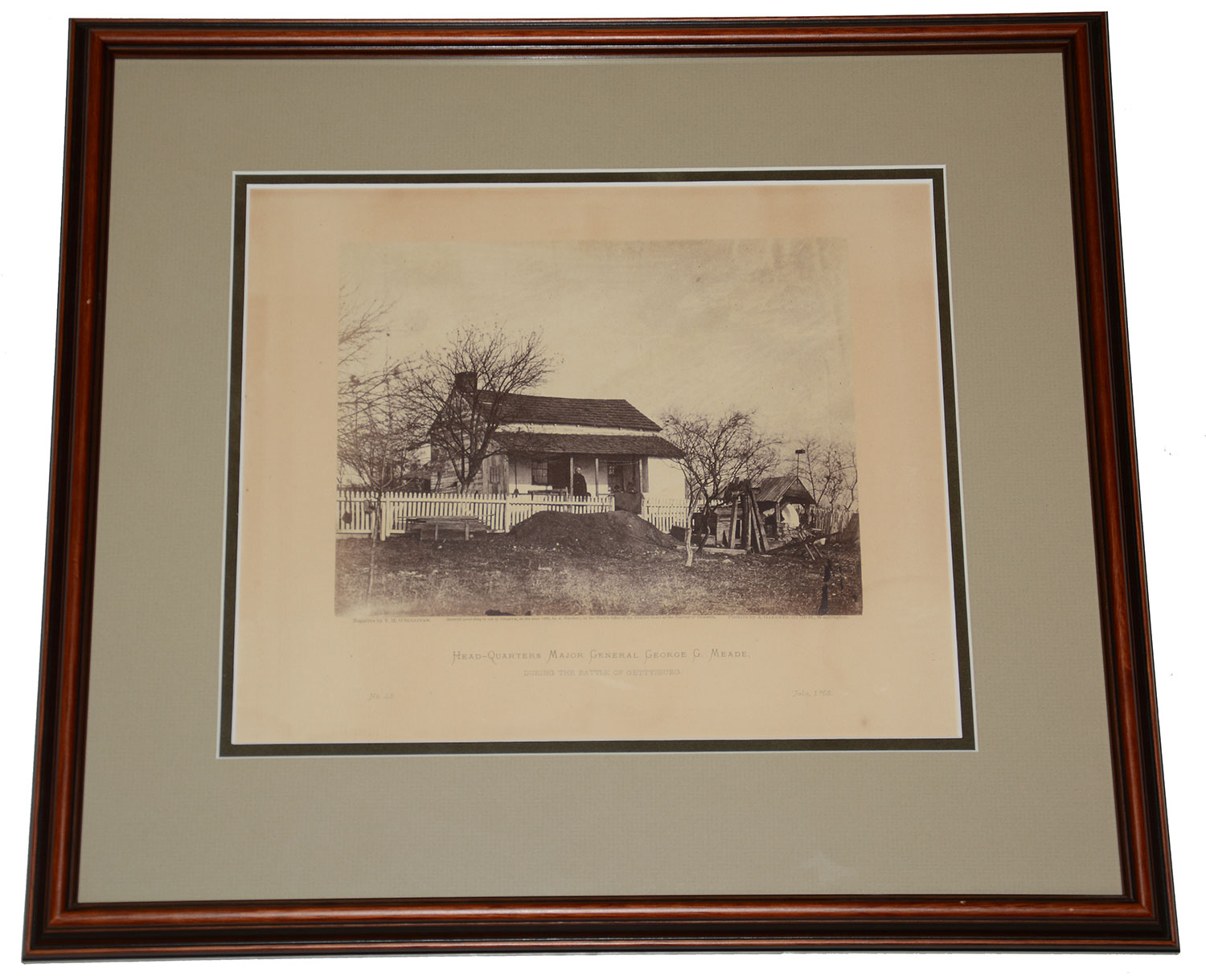 GARDNER'S PHOTOGRAPHIC SKETCH BOOK OF THE WAR ORIGINAL ALBUMEN PRINT - 