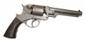 FINE NICKEL-PLATED STARR DOUBLE ACTION MODEL 1858 ARMY REVOLVER – SERIAL 17428
