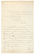 1877 DATED GEN. JAMES SHIELDS ALS – MEXICAN WAR HERO; SERVED AS US SENATOR FROM THREE SEPARATE STATES; ONCE CHALLENGED ABRAHAM LINCOLN TO A DUEL