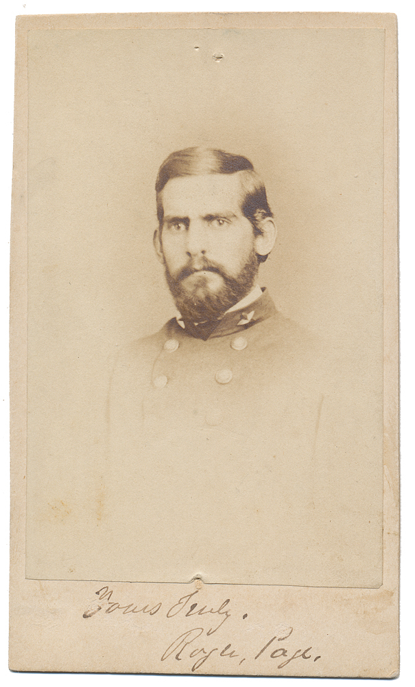 CDV OF KENTUCKY CONFEDERATE, MAJOR ROGERS PAGE