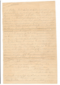 CIVIL WAR DEATH CERTIFICATE — 16TH MISSISSIPPI PRIVATE KILLED AT CHANCELLORSVILLE