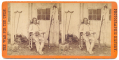 STEREOVIEW OF GETTYSBURG HERO JOHN L. BURNS, “RECOVERING FROM HIS WOUNDS”