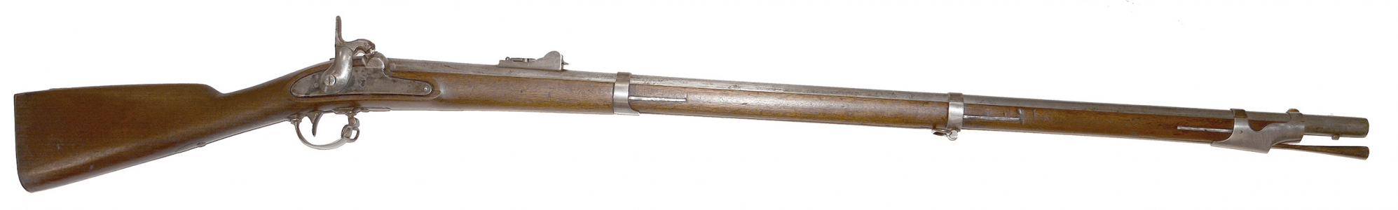 RARE SOUTH CAROLINA SURCHARGED PALMETTO IRON WORKS MODEL 1842 RIFLED-MUSKET