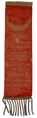 153rd PA GETTYSBURG “PENNSYLVANIA DAYS” REUNION RIBBON – SEPTEMBER 11 & 12, 1889