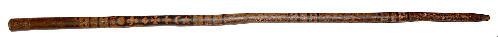 19TH CENTURY GETTYSBURG CULP’S HILL SOUVENIR WOOD CANE